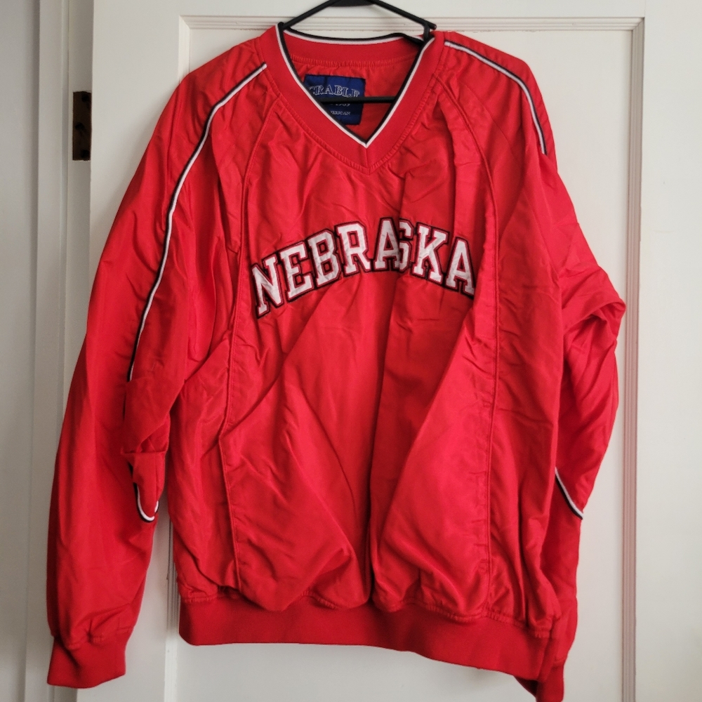 Uni-sex Nebraska Pull-Over JacketMediumOnly worn once